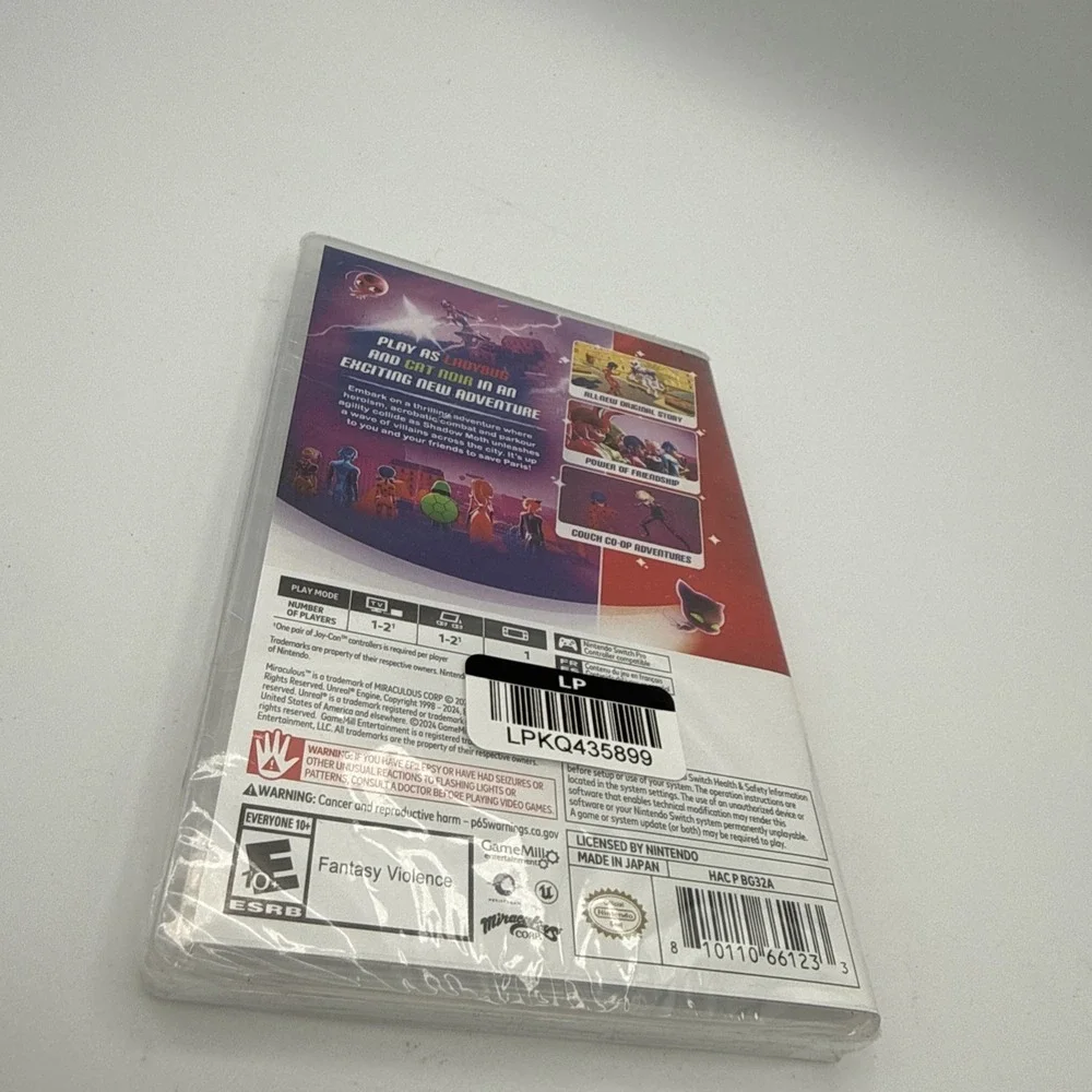 Miraculous Paris Under Siege Nintendo Switch Game GameMill Entertainment 2024
